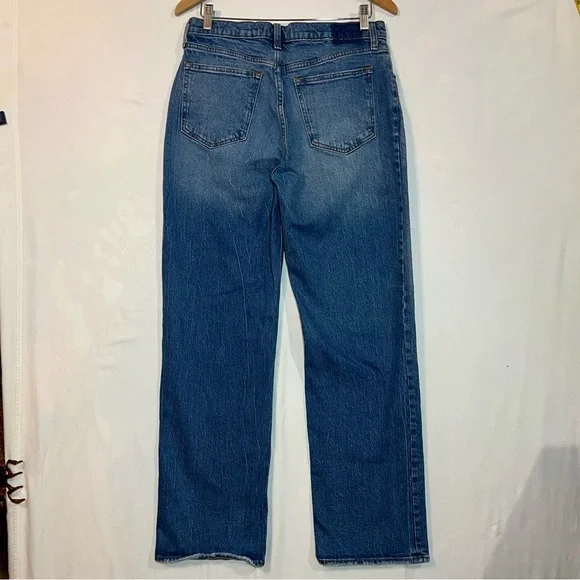 Abercrombie 90s Baggy Jeans Medium Wash Low Rise 29 Straight Y2K Streetwear - Picture 6 of 10